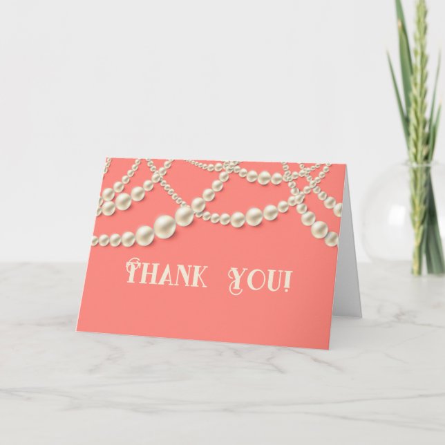 Custom Horizontal Folded Thank You Card (Front)