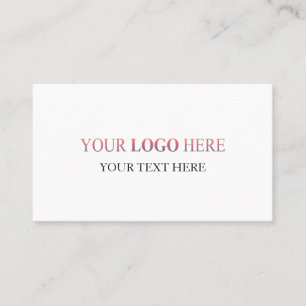Custom Horizontal Logo – No Minimum Order Business Card