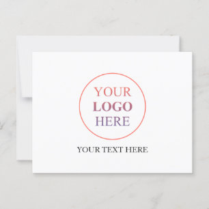 Custom Horizontal Logo – No Minimum Order Postcard