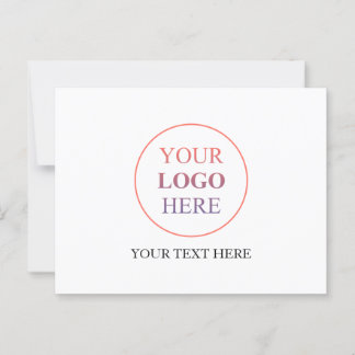Custom Horizontal Logo – No Minimum Order Postcard