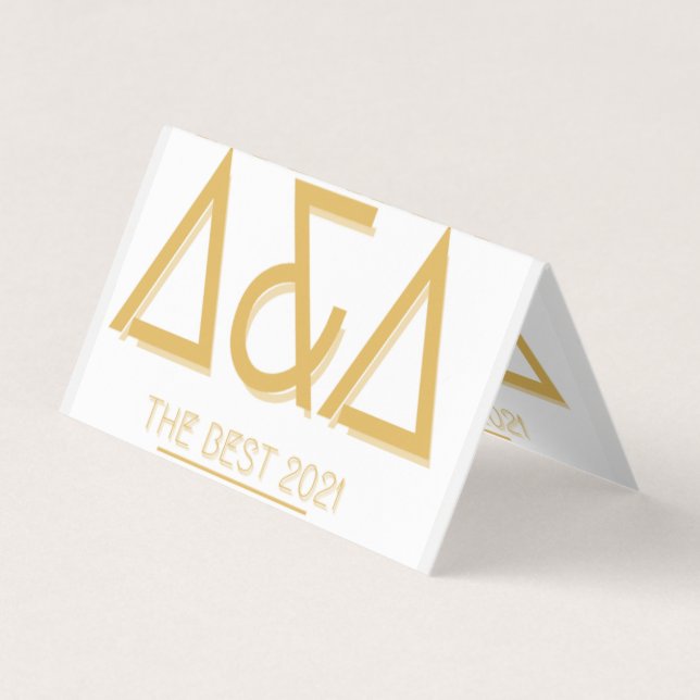 Custom Horizontal Tent Fold Folded Business Card (Front)