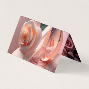 Custom Horizontal Tent Fold Folded Business Card