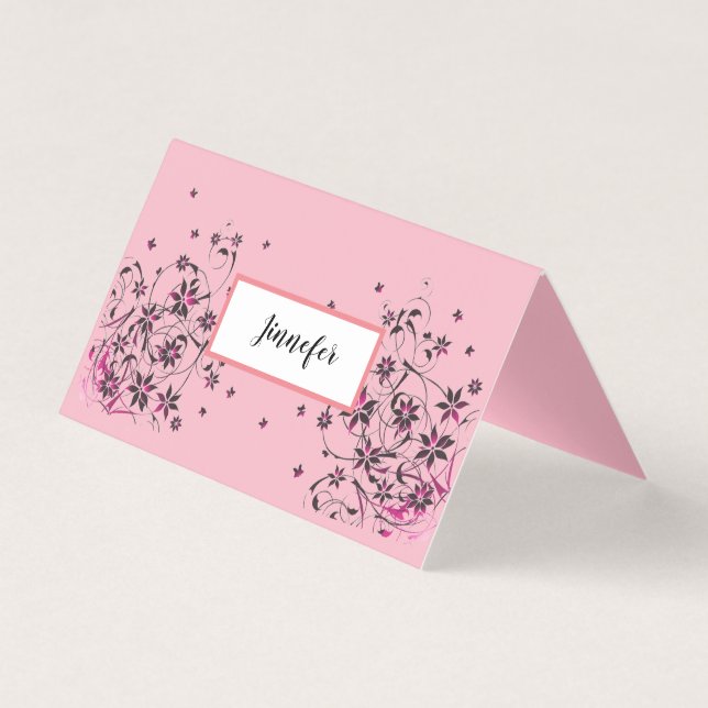 Custom Horizontal Tent Fold Folded Card (Front)