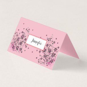 Custom Horizontal Tent Fold Folded Card