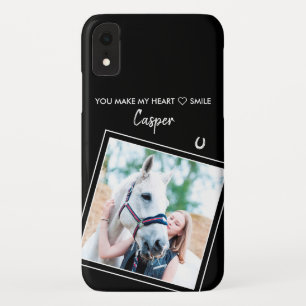Custom Horse Equestrian Animal Photo iPhone XR Case