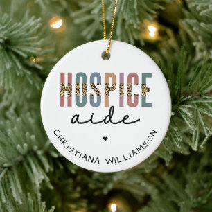 Custom Hospice Aide  Hospice Nursing Hospice Care Ceramic Tree Decoration