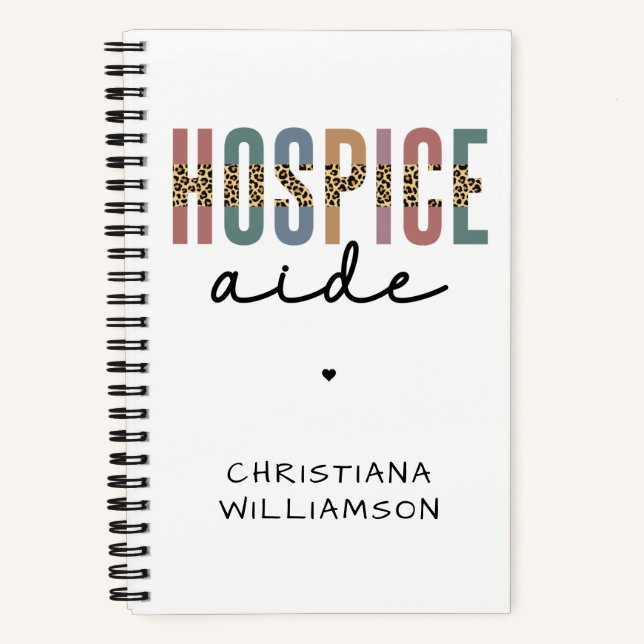 Custom Hospice Aide  Hospice Nursing Hospice Care Notebook (Front)
