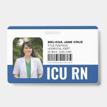 Custom Hospital Medical Staff Nurse Doctor Blue