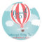 Custom Hot Air Balloon Thank You Stickers