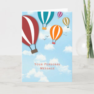 Custom Hot Air Balloons Greetings Card