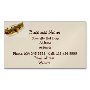 Custom Hot Dog Stand or Food Cart Business Card