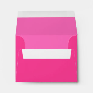 Custom Hot Pink Wedding Envelopes with Address