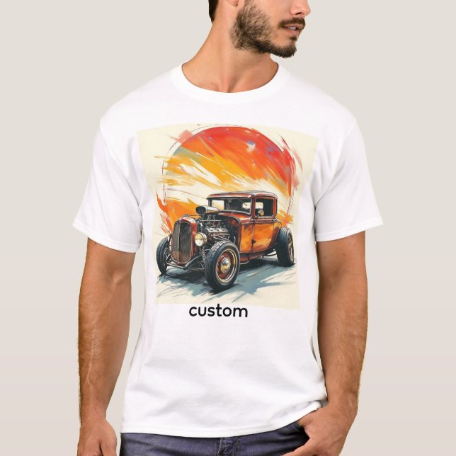 Custom Hot Rod T shirt (Front)