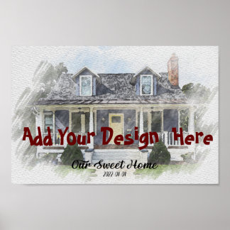 Custom House Drawing Portrait from  Poster