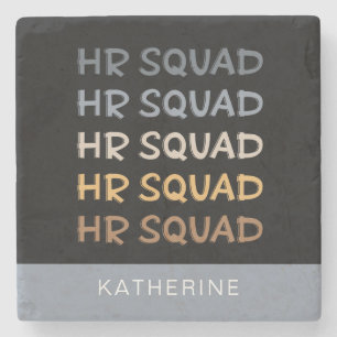 Custom HR Squad Human Resources Team Gifts Stone Coaster