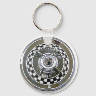 Custom hubcap key ring