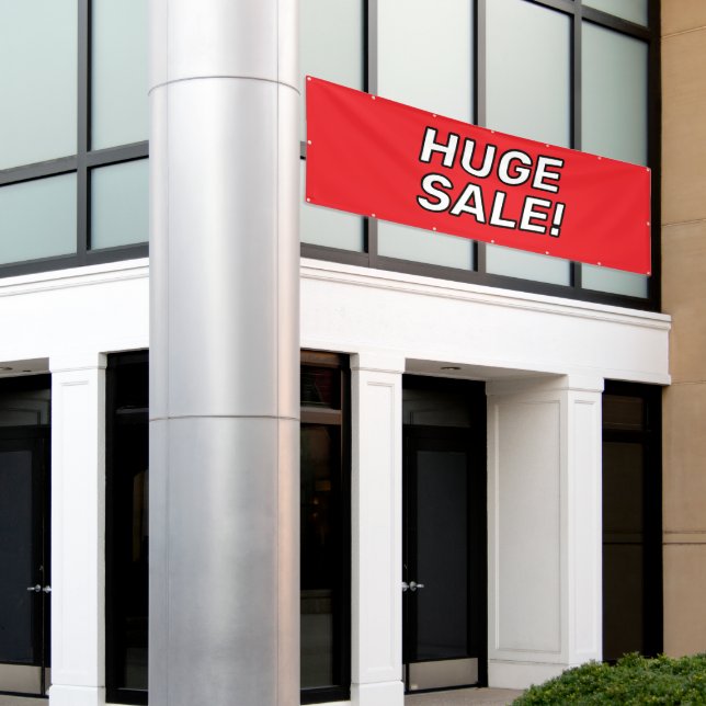 Custom HUGE SALE! Banner (Outside Building)