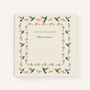 Custom Hummingbird Border Notepad Notebook