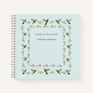 Custom Hummingbird Border Notepad Notebook