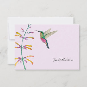 Custom Hummingbird Card