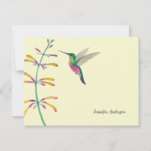 Custom Hummingbird Card
