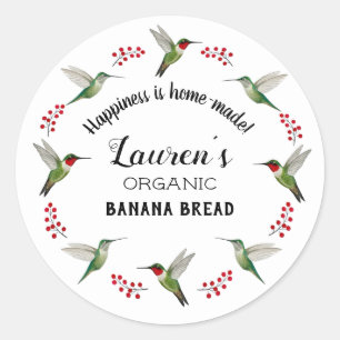 Custom Hummingbird   Classic Round Sticker