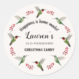 Custom Hummingbird   Classic Round Sticker