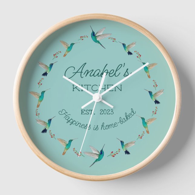 Custom Hummingbird  Clock (Front)