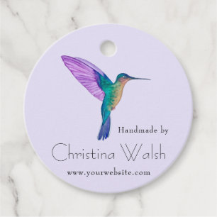 Custom Hummingbird Favour Tags