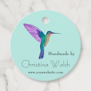 Custom Hummingbird Favour Tags