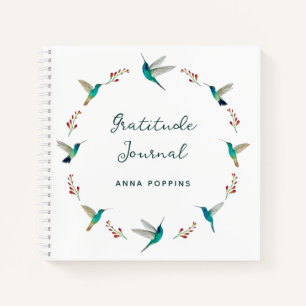 Custom Hummingbird Gratitude Journal
