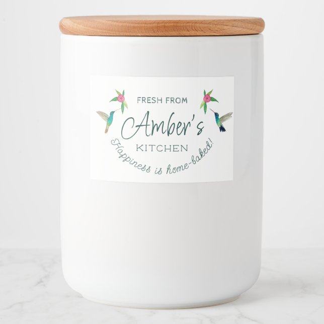 Custom Hummingbird Label (Front)