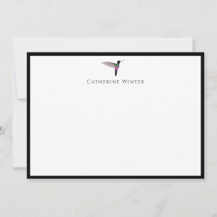 Custom Hummingbird Note Card