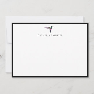 Custom Hummingbird Note Card