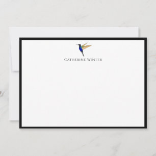 Custom Hummingbird Note Card