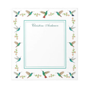 Custom Hummingbird  Notepad