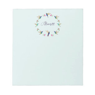 Custom Hummingbird Notepad