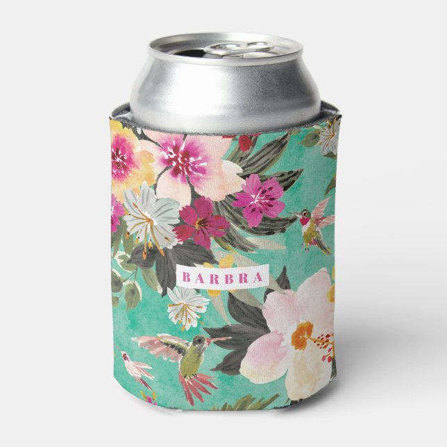 Custom HUMMINGBIRD PARADISE Can Cooler (Can Front)