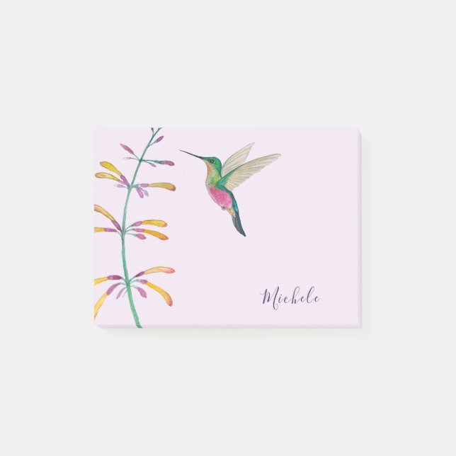 Custom Hummingbird  Post-it Notes (Front)