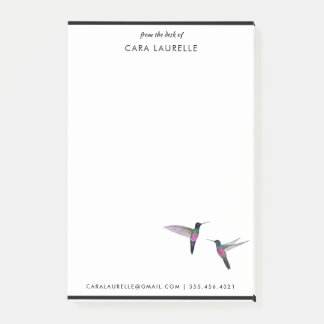 Custom Hummingbird Post-it Notes