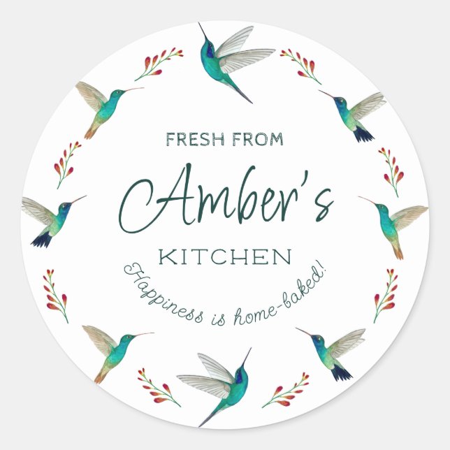 Custom Hummingbird Stickers (Front)