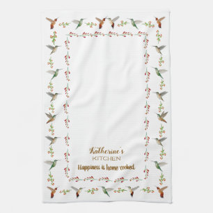 Custom Hummingbird  Tea Towel