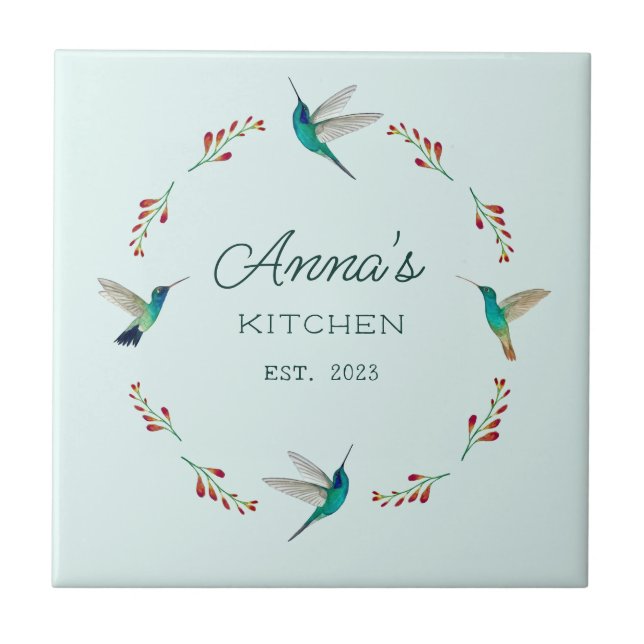 Custom Hummingbird   Tile (Front)
