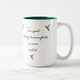 Custom Hummingbird Two-Tone Coffee Mug