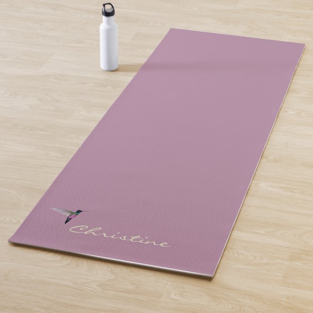 Custom Hummingbird Yoga Mat (In Situ)