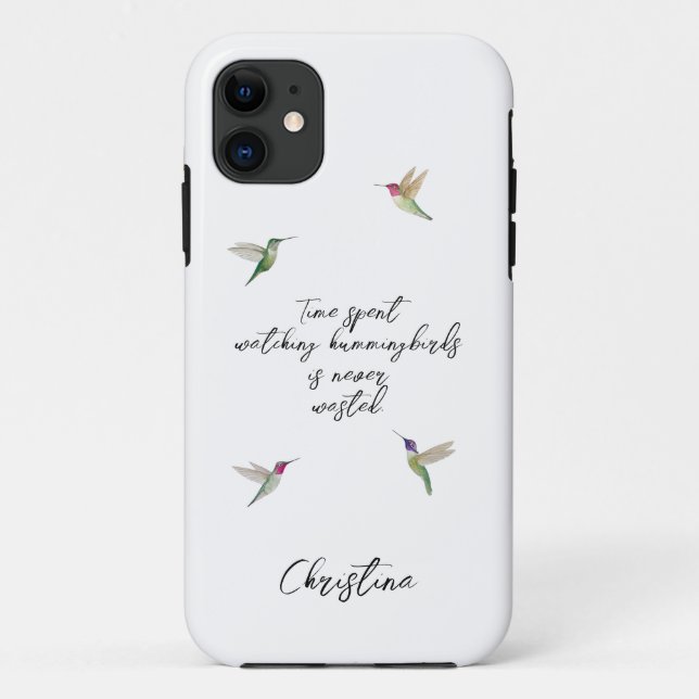 Custom Hummingbirds Case-Mate iPhone Case (Back)
