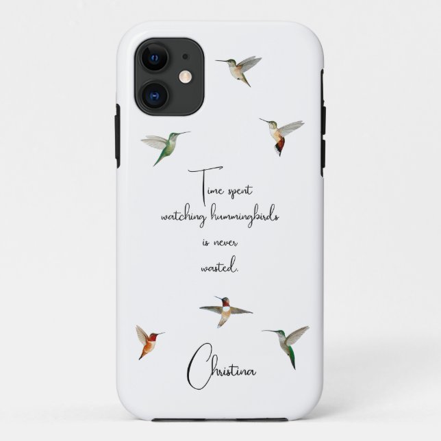 Custom Hummingbirds Case-Mate iPhone Case (Back)
