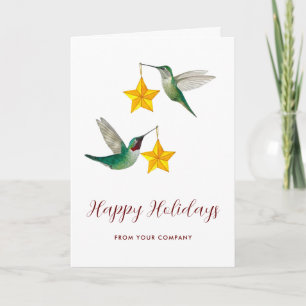Custom Hummingbirds Holiday Card