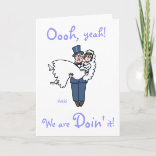 Custom Humourous Wedding Invites Template