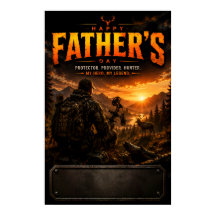 Custom Hunter Dad Poster Print